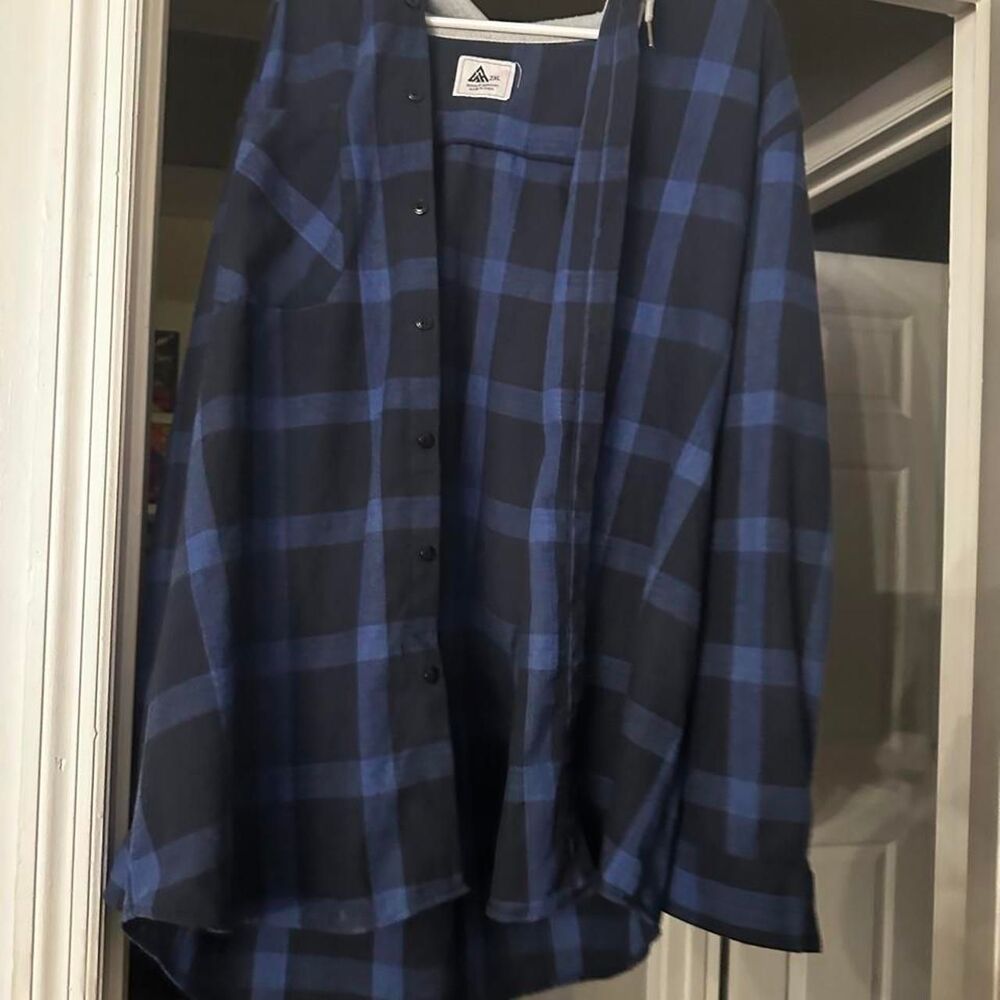 Unbranded Men's Blue and Navy Hoodie
